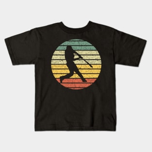 Vintage Baseball Silhouette Kids T-Shirt